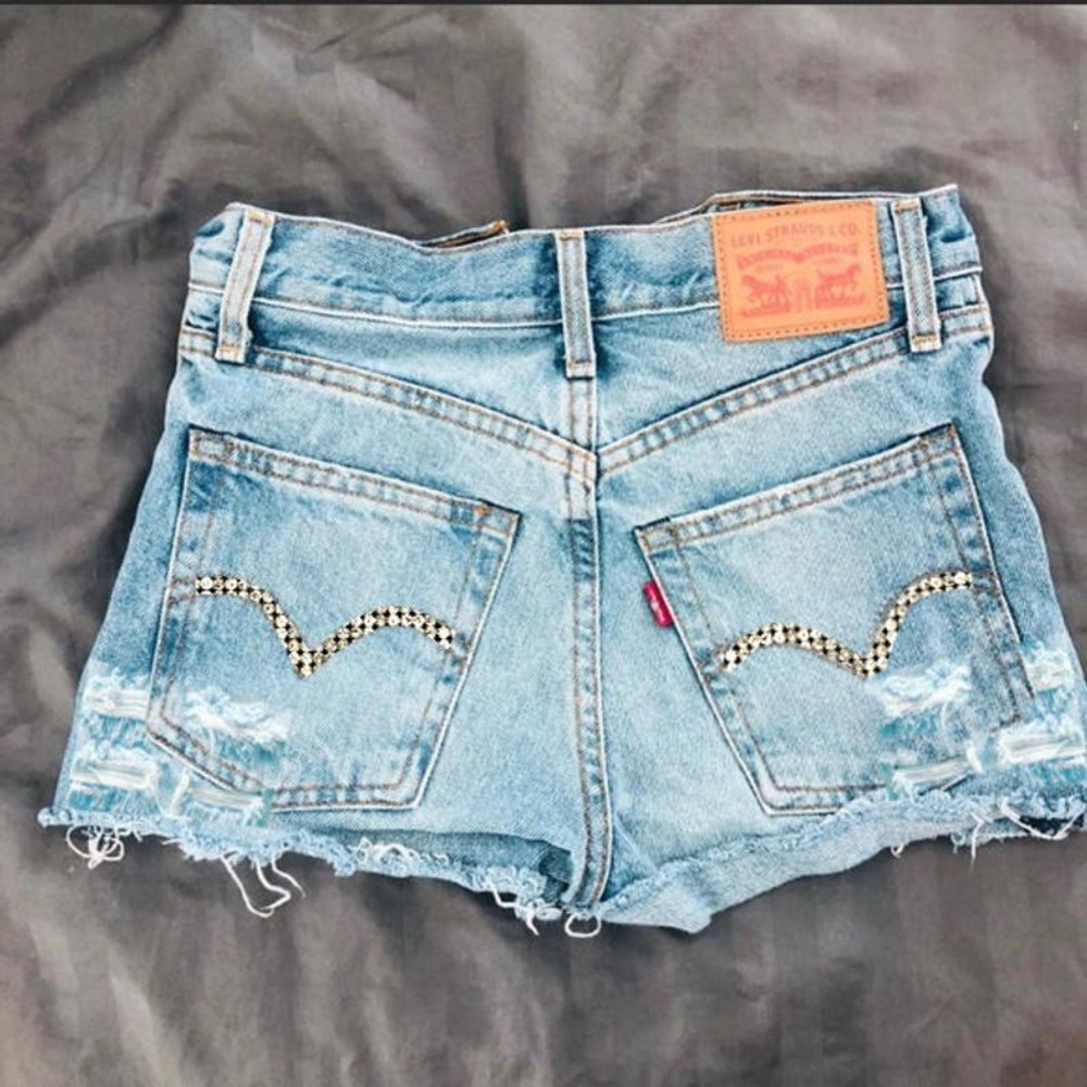 Rhinestone Levi’s Denim Shorts